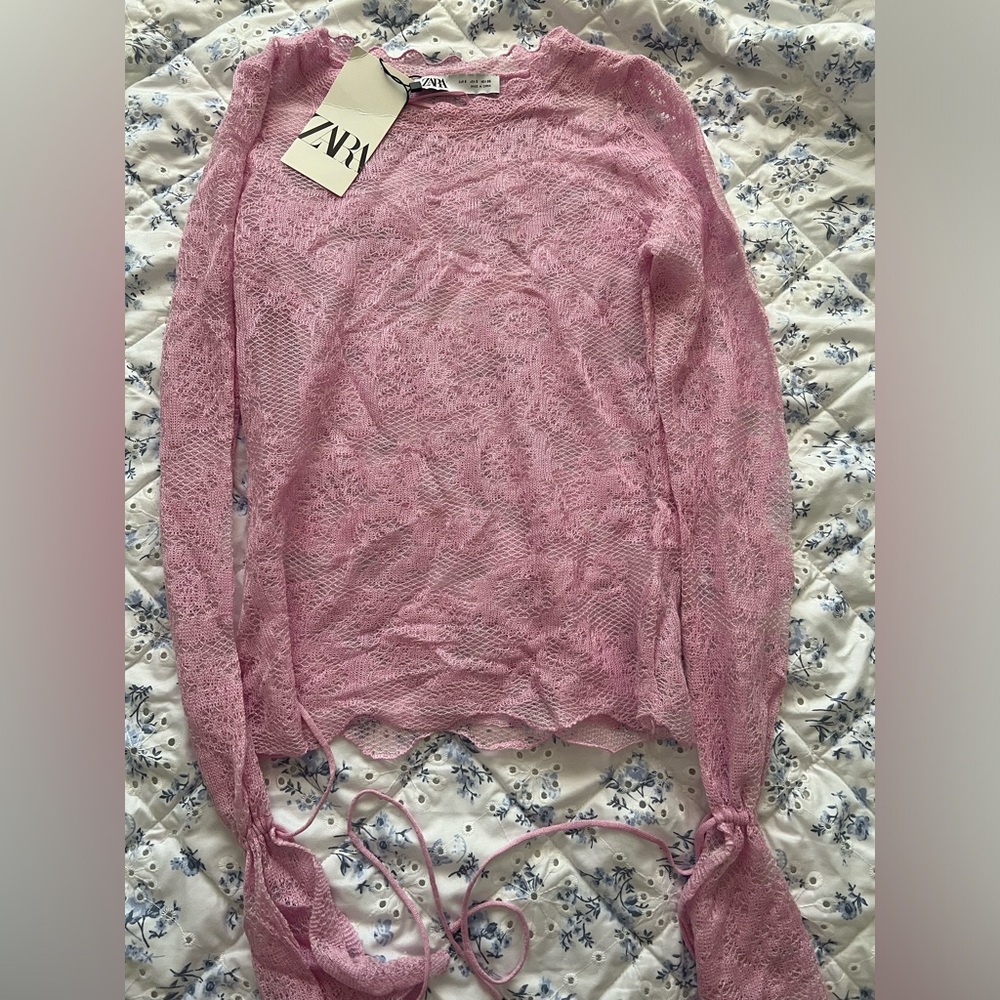 Zara pink top new with tag